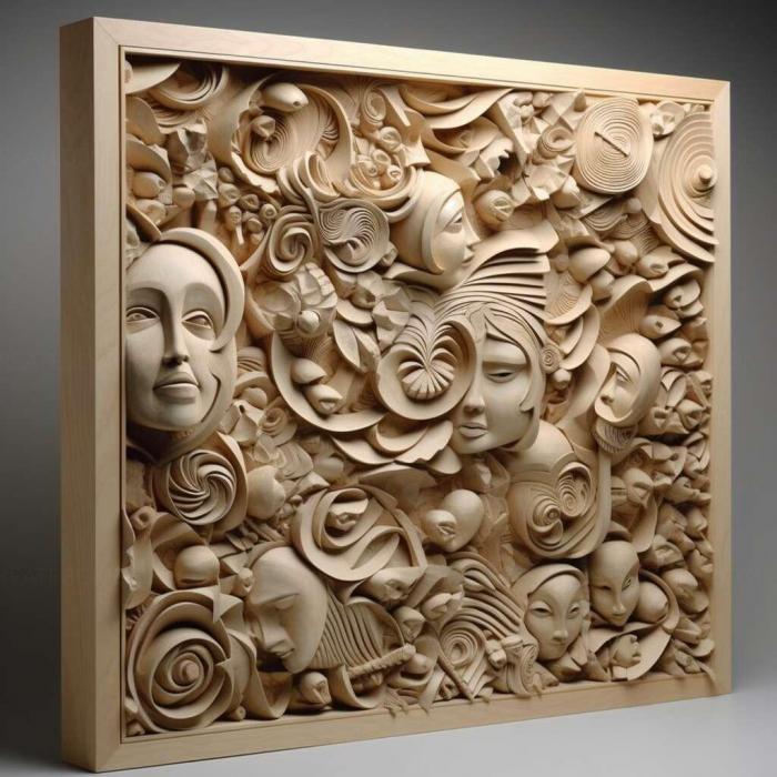 نموذج ثلاثي الأبعاد لآلة CNC 3D Art 